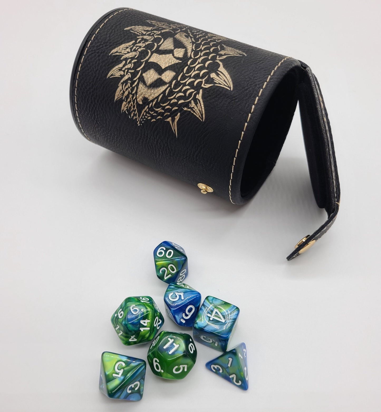 Dragonskin Rolling Cup - Dice Dragon's Eye - Black