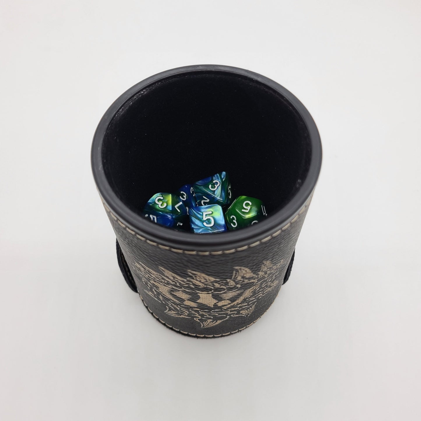 Dragonskin Rolling Cup - Dice Dragon's Eye - Black