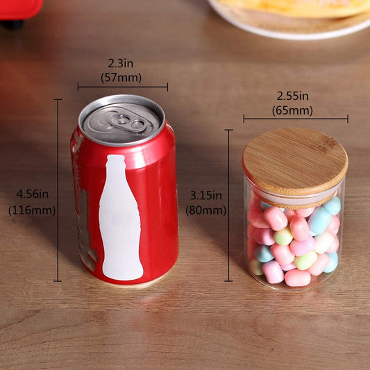 Glass Jar w/ Bamboo Lid