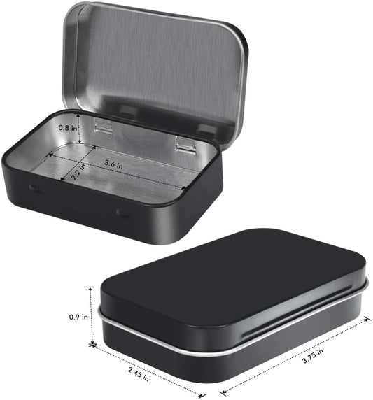 Black Metal Storage Tin