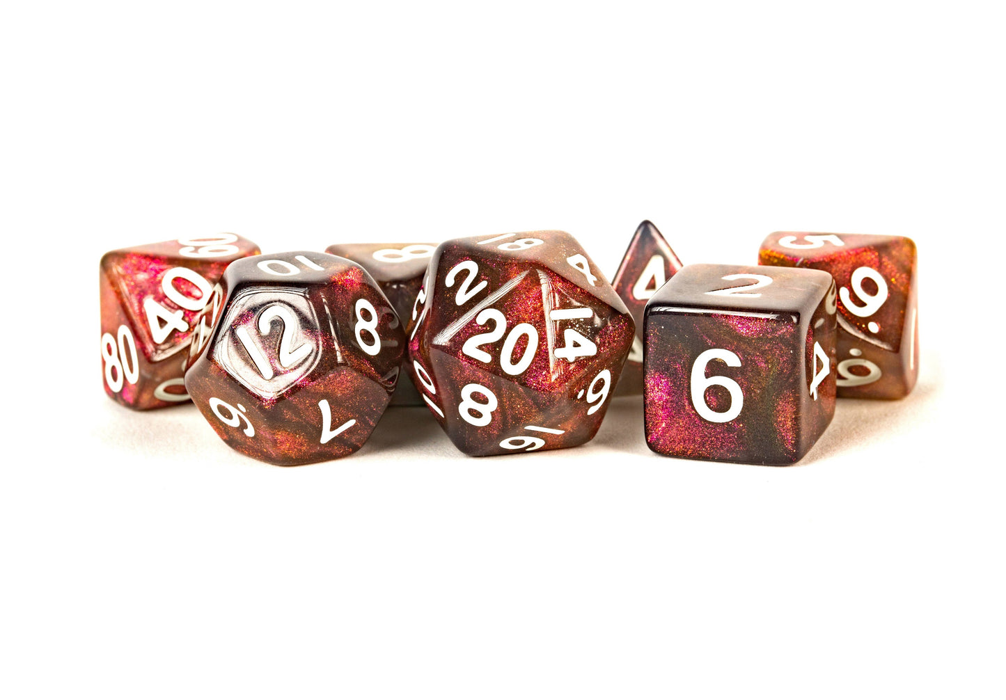 Stardust Acrylic Dice Set