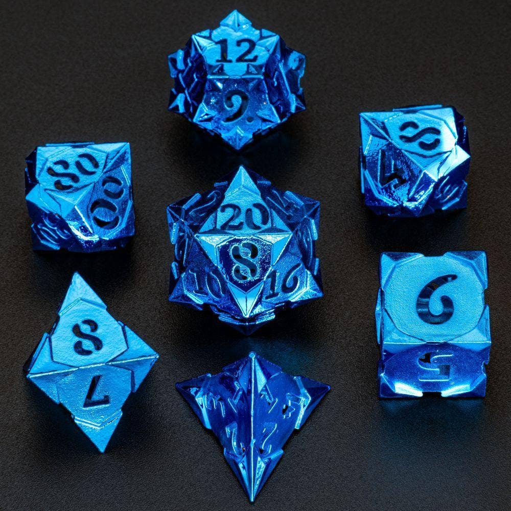 Morning Star Hollow Dice - Shiny Blue