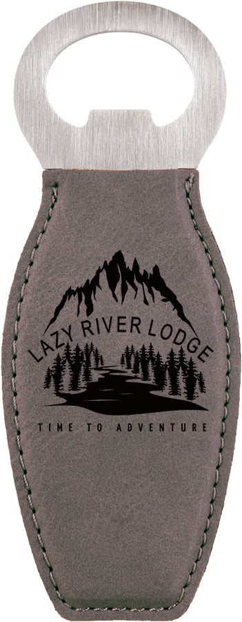 Leatherette Bottle Opener with Magnet