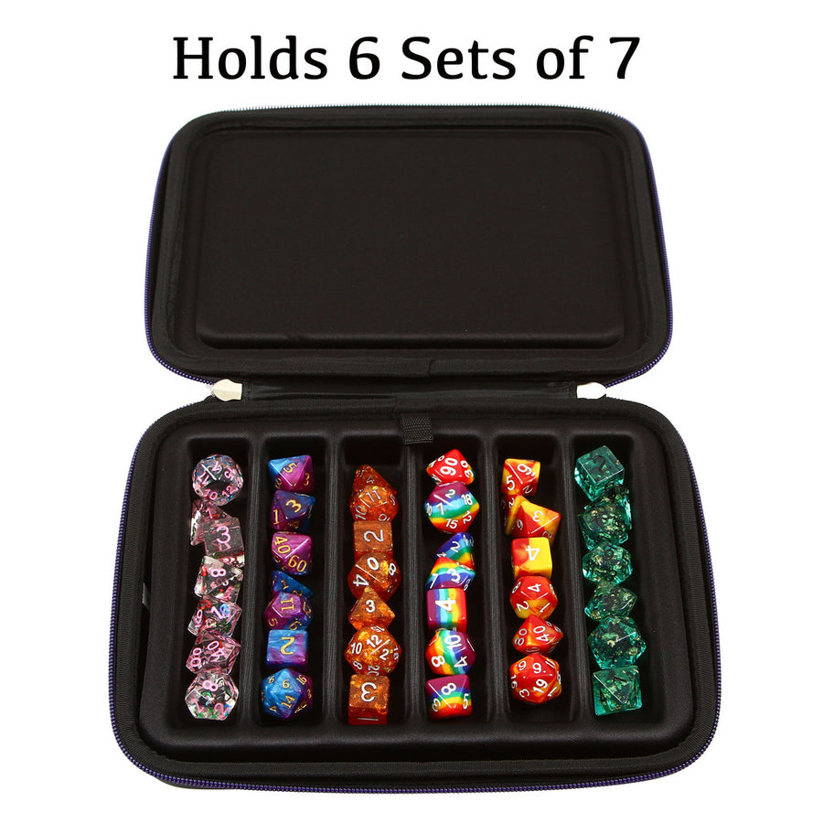 Forged Zip-Close Dice Box & Storage Case with Removable Dice Tray