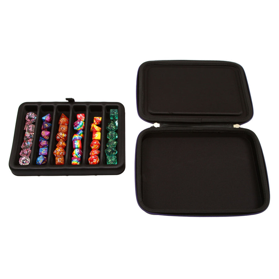Forged Zip-Close Dice Box & Storage Case with Removable Dice Tray