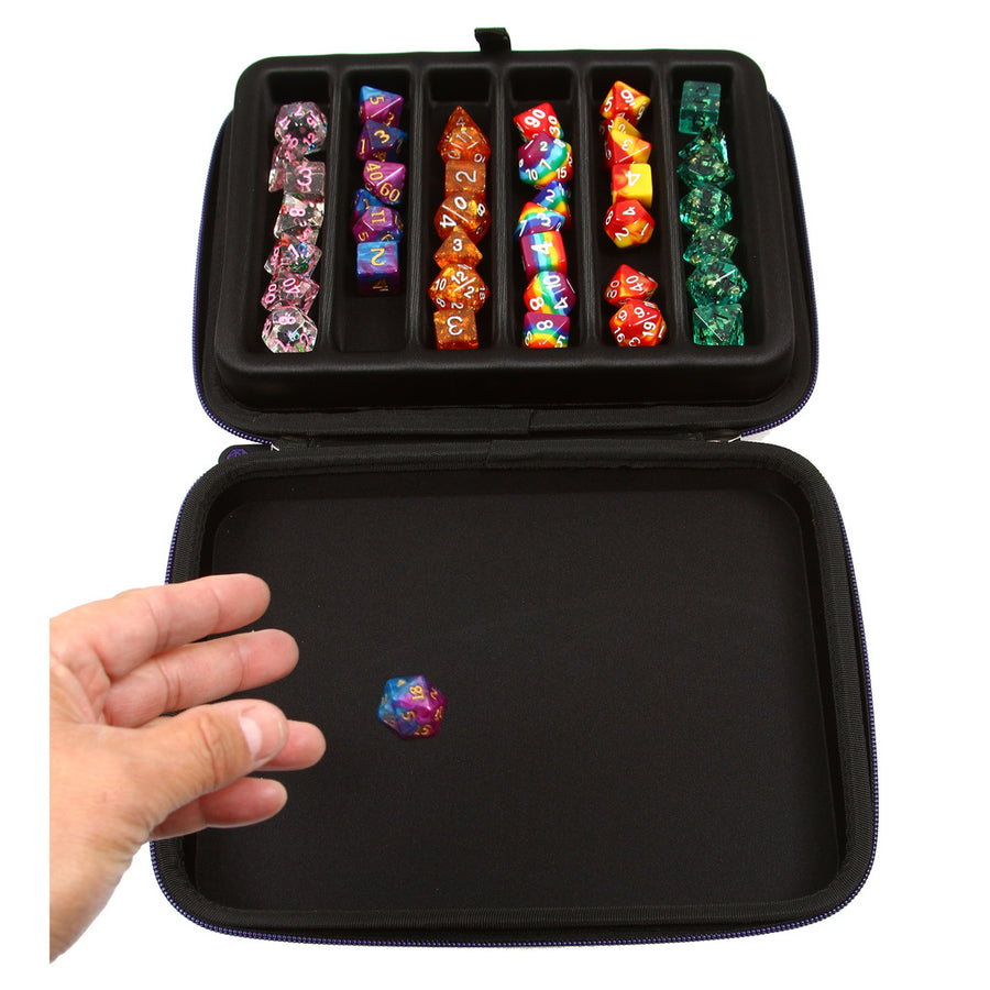 Forged Zip-Close Dice Box & Storage Case with Removable Dice Tray