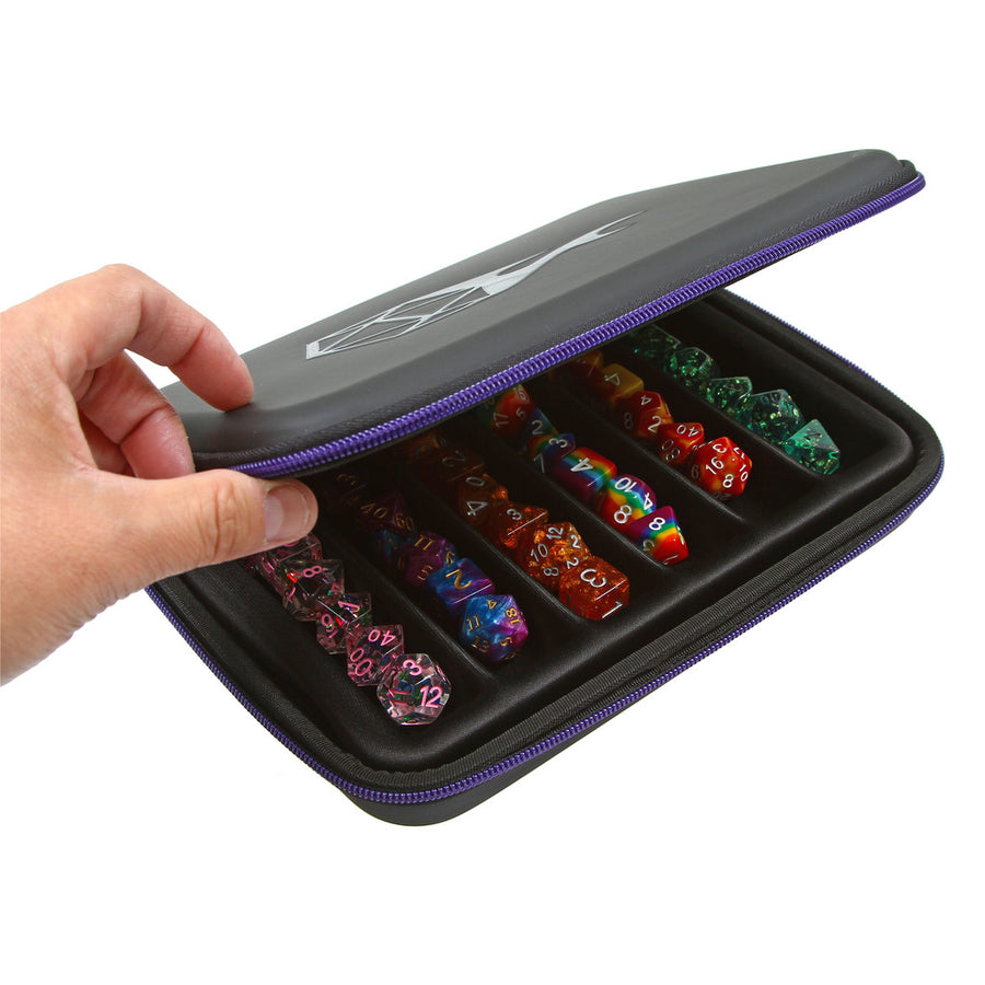Forged Zip-Close Dice Box & Storage Case with Removable Dice Tray