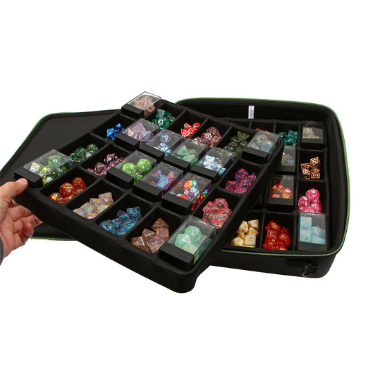 Forged Double Tray Dice Box, 40 Chessex Cubes