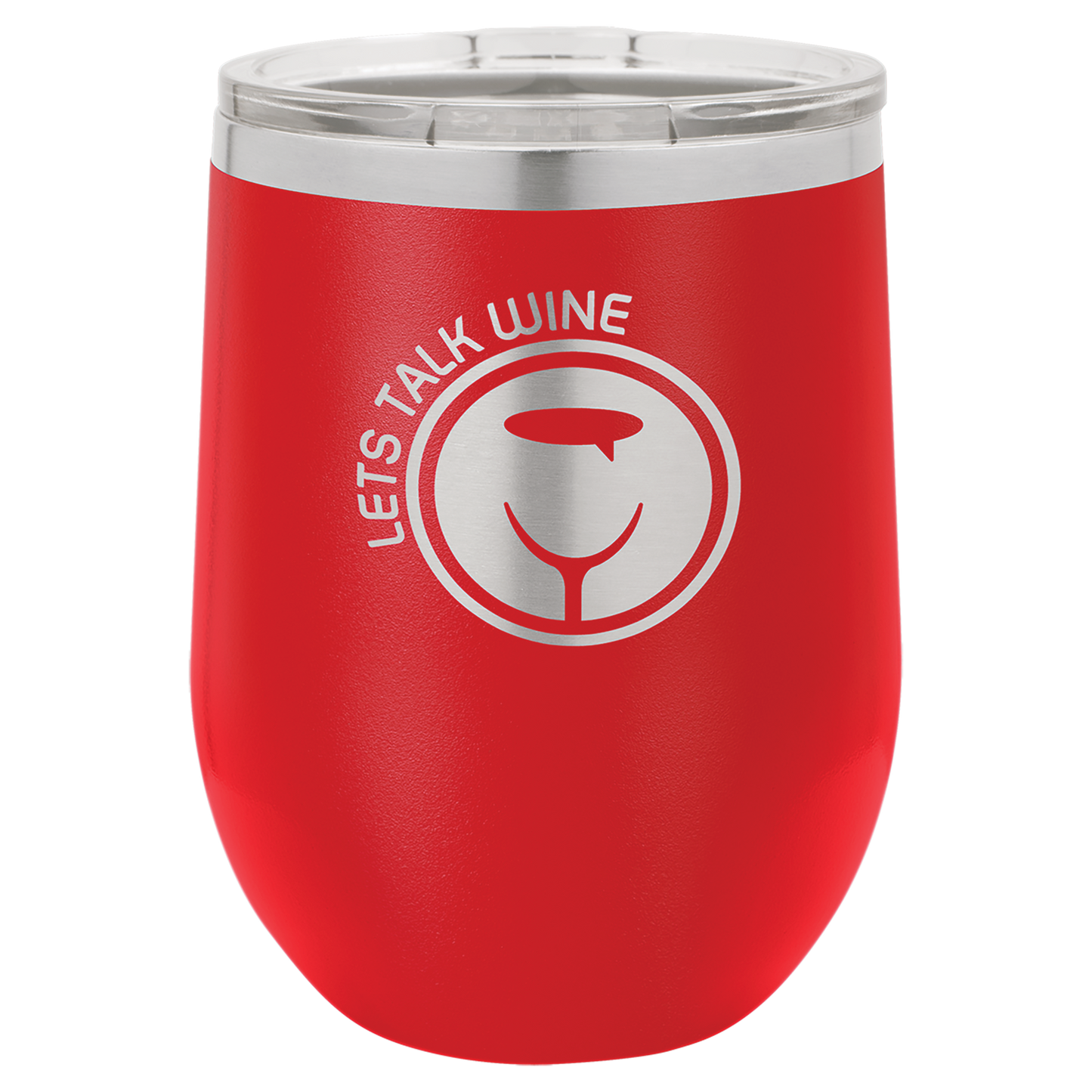 Polar Camel 12 oz. Stemless Wine Tumbler w/Clear Lid