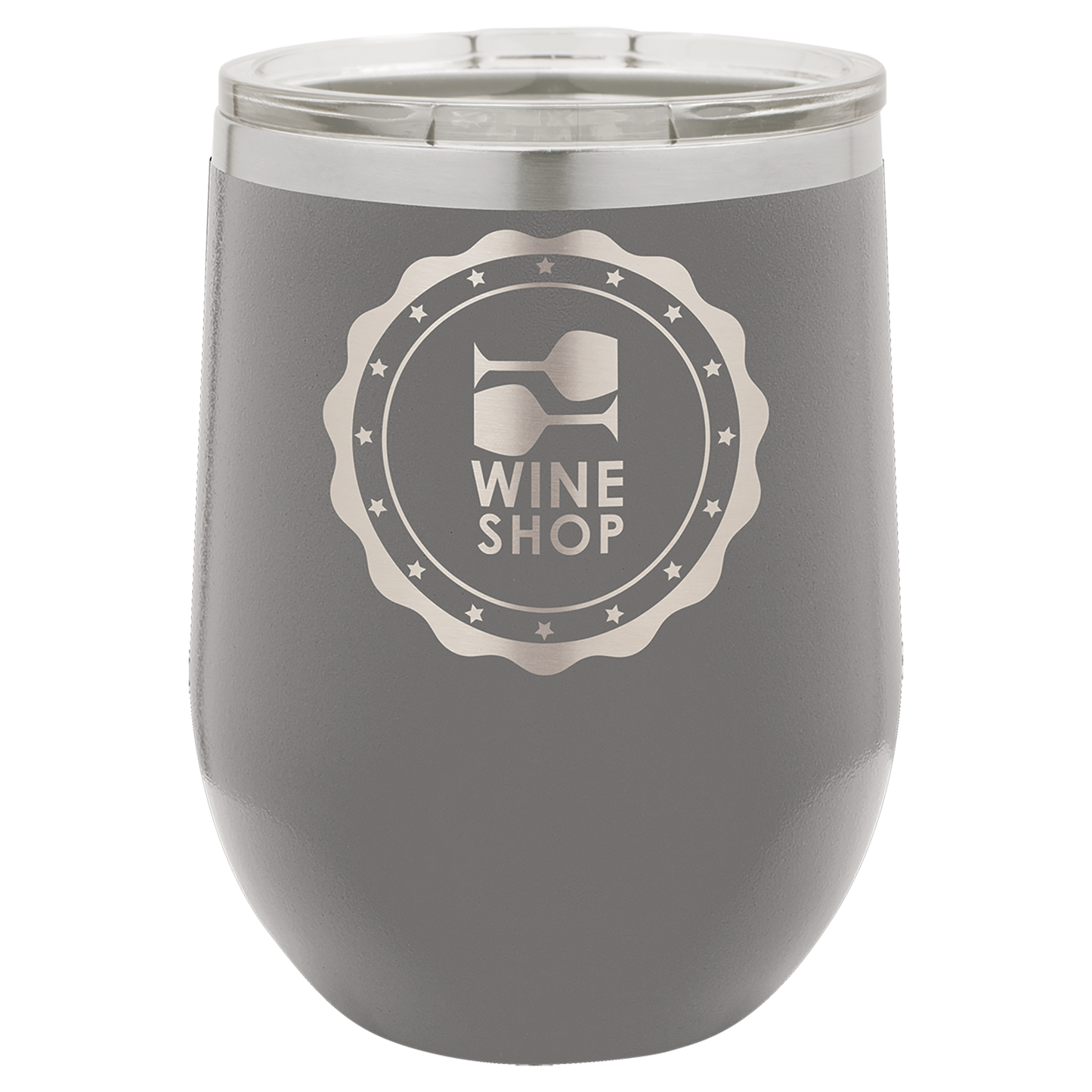 Polar Camel 12 oz. Stemless Wine Tumbler w/Clear Lid