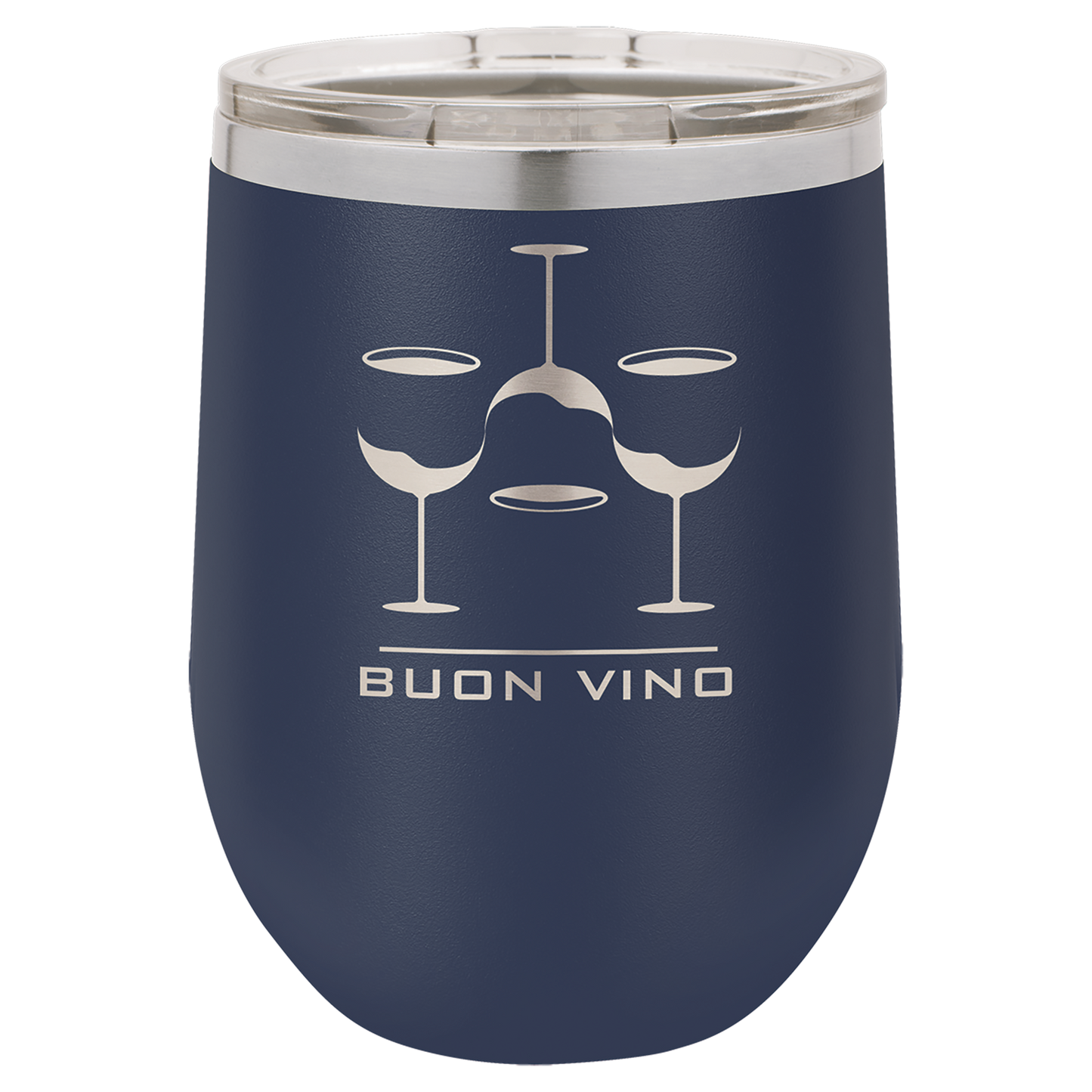 Polar Camel 12 oz. Stemless Wine Tumbler w/Clear Lid