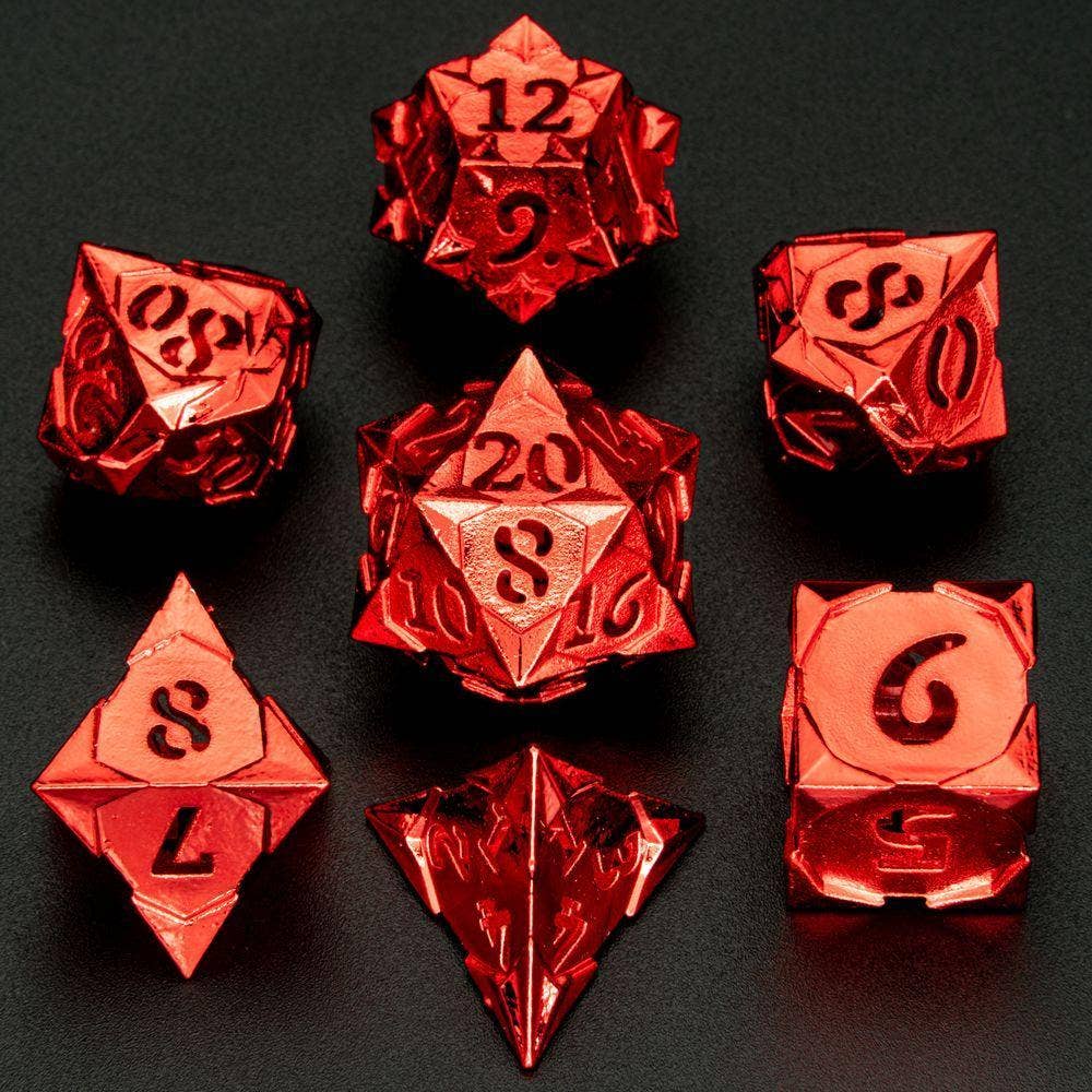 Morning Star Hollow Dice - Shiny Red
