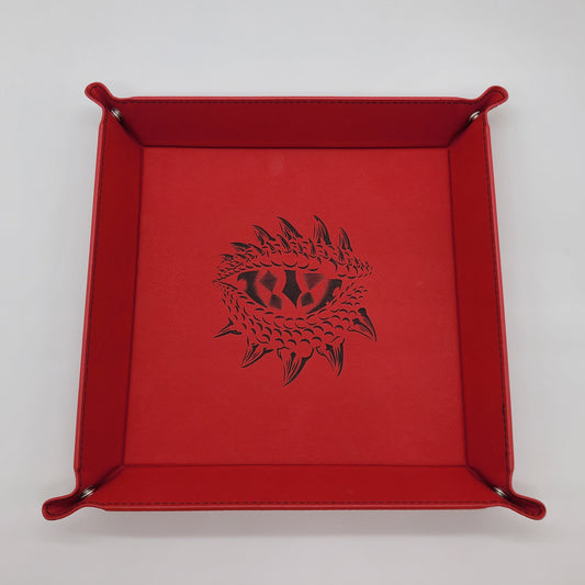 Dragonskin Rolling Tray - Dragon's Eye - Red