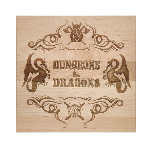 Dungeons & Dragons Solid Maple Plaque