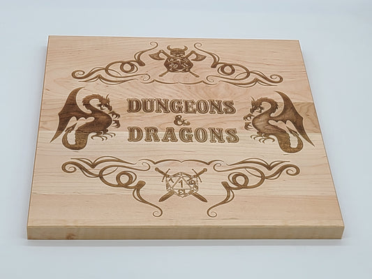 Dungeons & Dragons Solid Maple Plaque