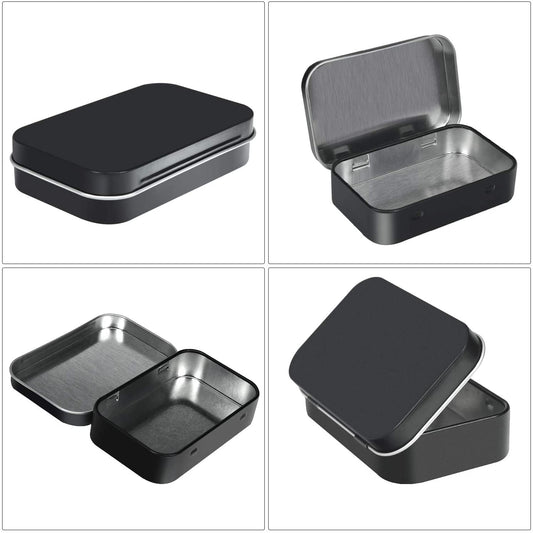 Black Metal Storage Tin