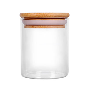 Glass Jar w/ Bamboo Lid