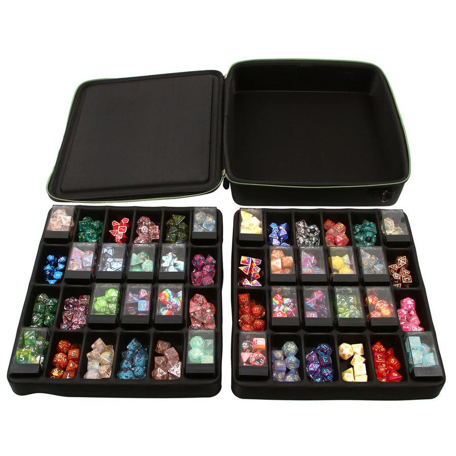 Forged Double Tray Dice Box, 40 Chessex Cubes