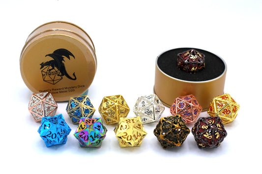 HY00211 Quest's Reward Mystery Dice - Hollow Metal D20s